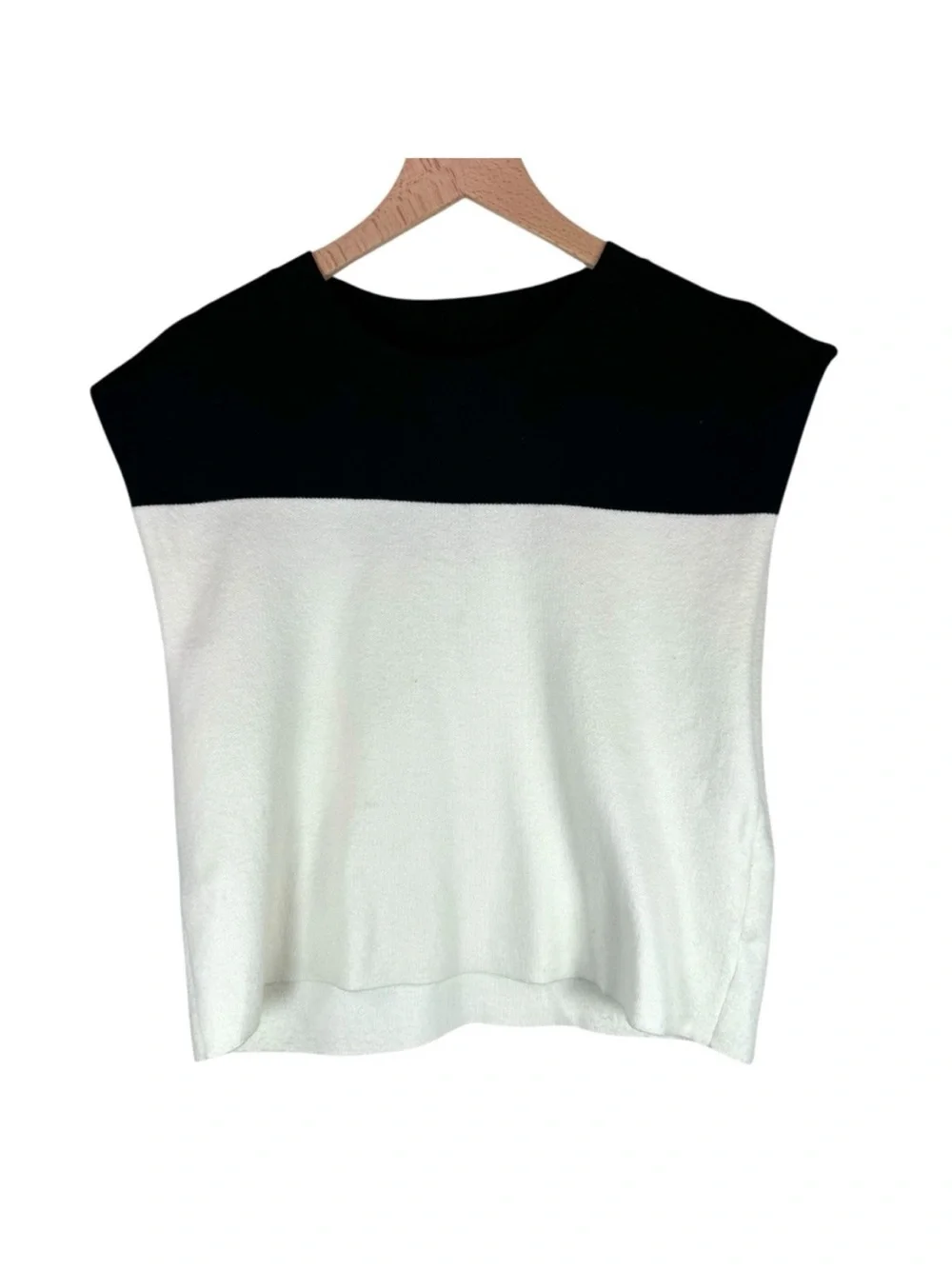 Maeve by Anthropologie The Noah Muscle Tank Size XS Black white Capsule sweater